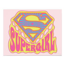 Supergirl Groovy Logo Posters