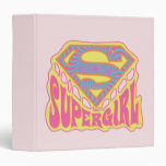 Supergirl Groovy Logo Vinyl Binder
