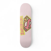 Supergirl Grunge Logo Pink Skateboards