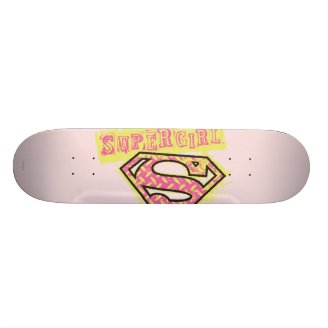 Supergirl Grunge Logo Pink Skateboards