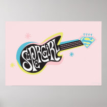 Supergirl Guitar Print
