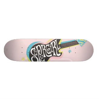 Supergirl Guitar Skate Board Deck