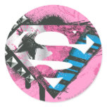 Supergirl Hearts Logo stickers