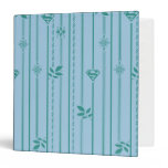 Supergirl Leaf Pattern Blue binders