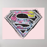 Supergirl Logo Collage posters