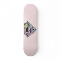 Supergirl Logo Collage Skateboard Deck