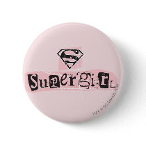Supergirl Logo Ransom Note Button