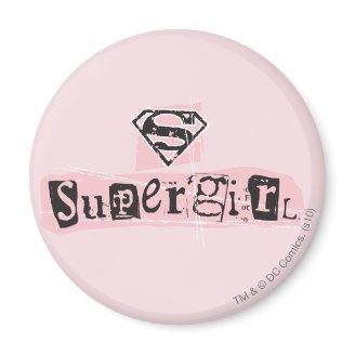 Supergirl Logo Ransom Note Fridge Magnets