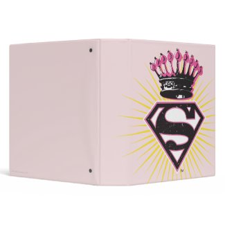 Supergirl Logo with Crown binder