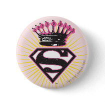 Supergirl Logo with Crown Pinback Buttons