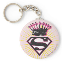 Supergirl Logo with Crown Keychains
