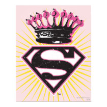 Supergirl Logo with Crown Posters