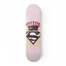 Supergirl Logo with Crown Skateboards