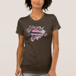Supergirl Logo with Roses t-shirts