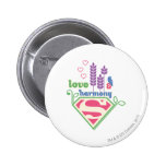 Supergirl Love & Harmony buttons