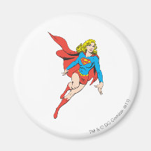 Supergirl on the Move Magnets