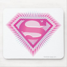Supergirl Pink Logo Mouse Pads