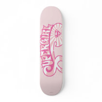 Supergirl Pink Logo Star Burst Skateboard