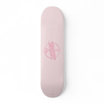 Supergirl Pink Music Note Skate Board