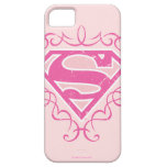Supergirl Pink Stripes iPhone 5 Cases