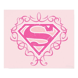 Supergirl Pink Stripes Posters