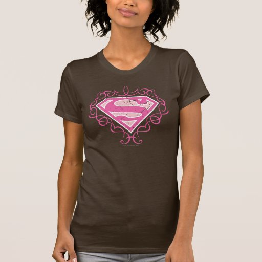 Supergirl Pink Stripes T-shirts
