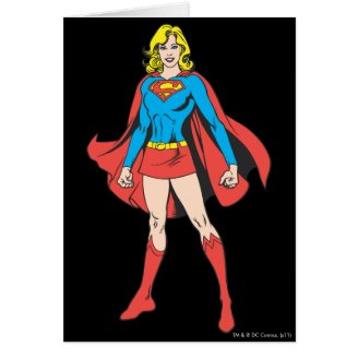 Supergirl Poses Card