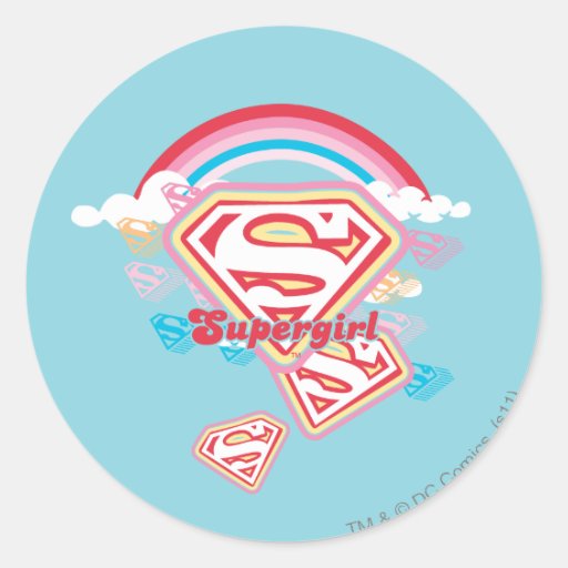 Supergirl Rainbow Sticker