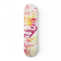 Supergirl Retro Logo Skate Board