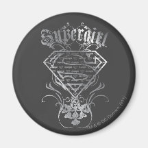 Supergirl Silver Logo Fridge Magnet