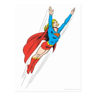 Supergirl Soars High Postcard