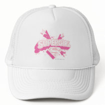 Supergirl Stars and Logo Mesh Hat