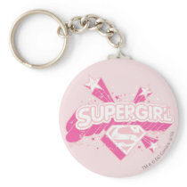 Supergirl Stars and Logo Key Chain