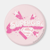 Supergirl Stars and Logo Magnet