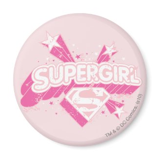 Supergirl Stars and Logo Magnet