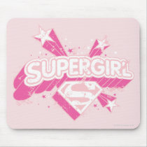 Supergirl Stars and Logo Mousepads