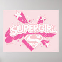 Supergirl Stars and Logo Posters