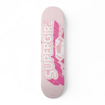 Supergirl Stars and Logo Skate Board Deck