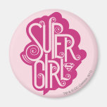 Supergirl Swirl 1 Refrigerator Magnets