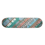 Supergirl Ticket Pattern Blue skateboards