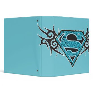 Supergirl Tribal Pattern Logo Binders
