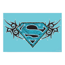 Supergirl Tribal Pattern Logo Poster