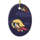 Supergirls at Night Ornament