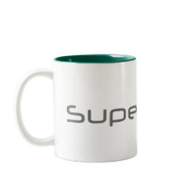 Supergreen - White and Green Two-tone Mug