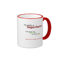 Superhero Allergy Mug mugs