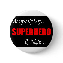 Superhero Analyst Pins