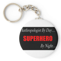 Superhero Anthropologist Keychain