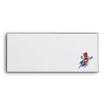 superhero bacon cartoon character envelopes