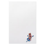 superhero bacon cartoon character custom stationery