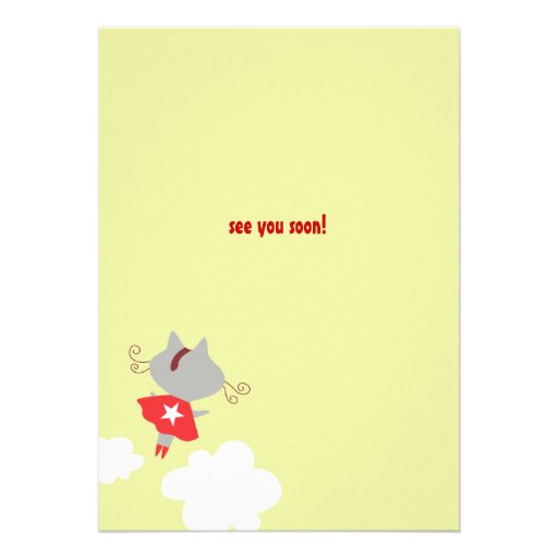 Superhero Birthday Invitation